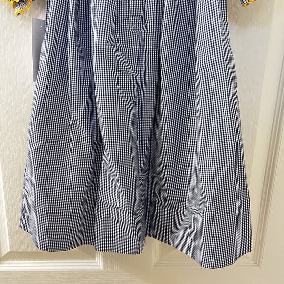 Sweet Cheeks Boutique Nautical Smocked Dress Blue Gingham Girls SZ 18 Months NEW - Picture 12 of 15